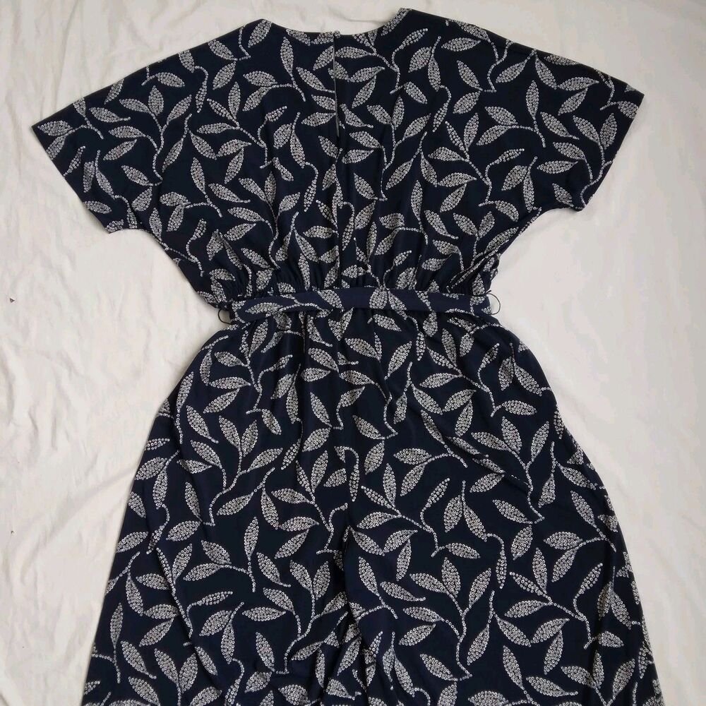 Lane Bryant Kimono Sleeve V-Neck Jersey Jumpsuit Leaves Flowy Chic Boho 14/16 - Picture 10 of 12